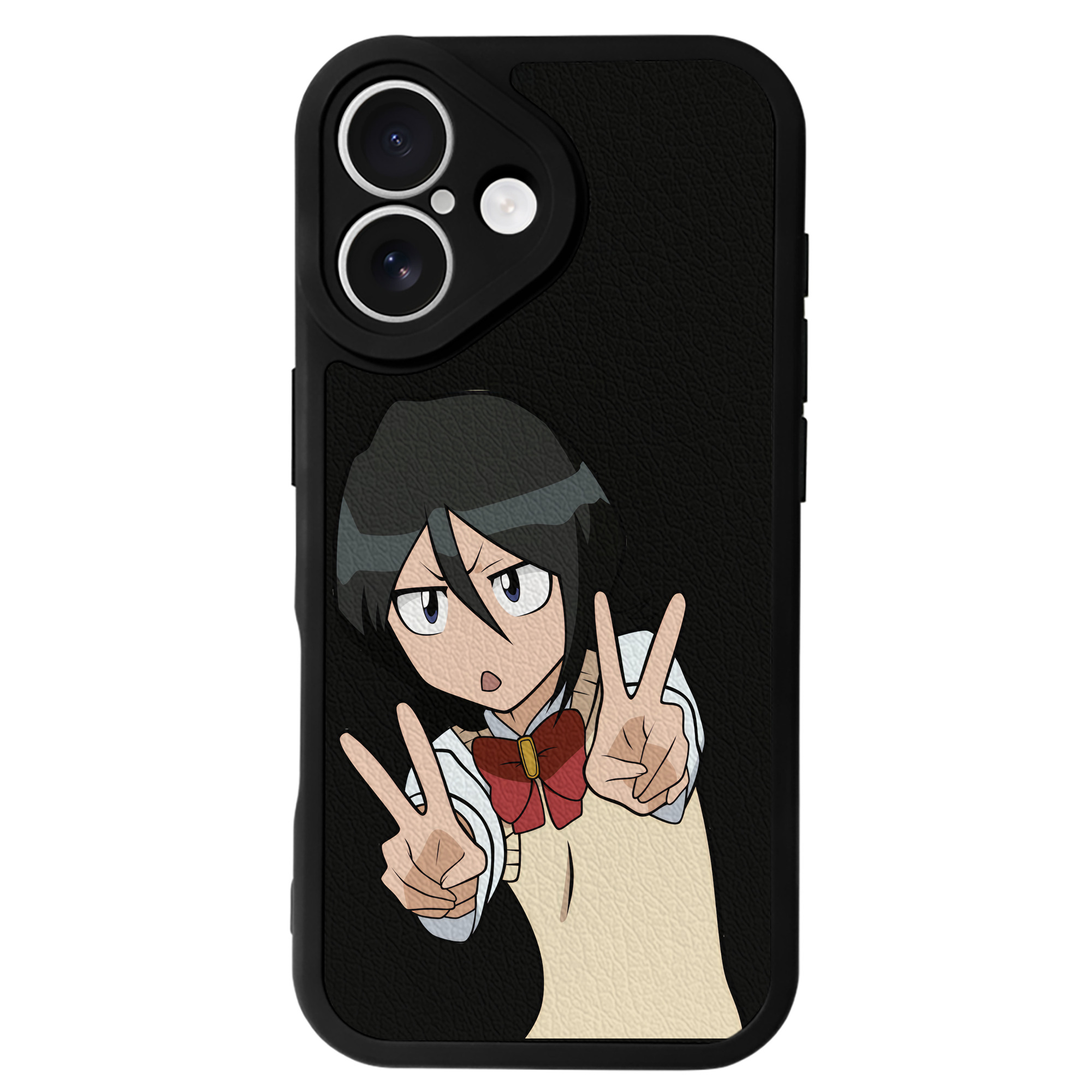 （画像用） ブリーチ 朽木ルキア BLEACH Kuchiki Rukia 【iPhone 16シリーズ対応】シリコンスマホケース（レザー調） 材質：シリコン